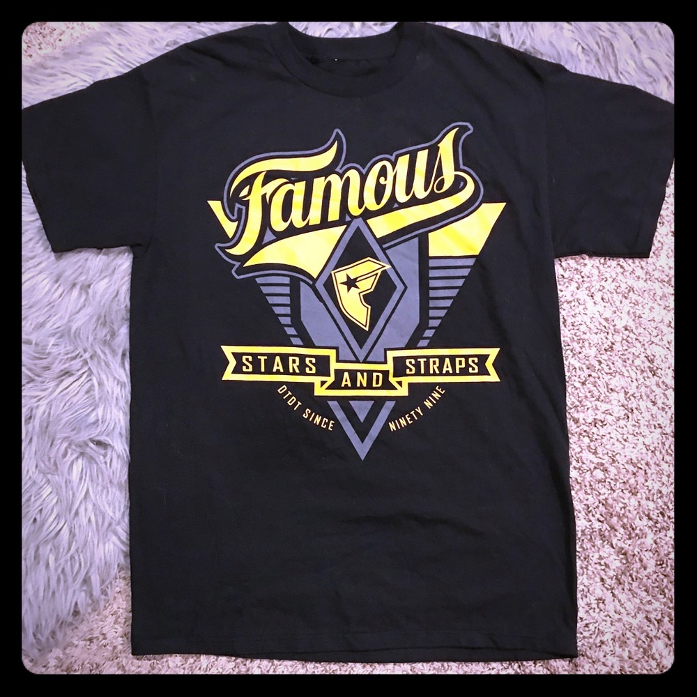 ☠️⭐️NWOT men’s famous stars and straps t-shirt
